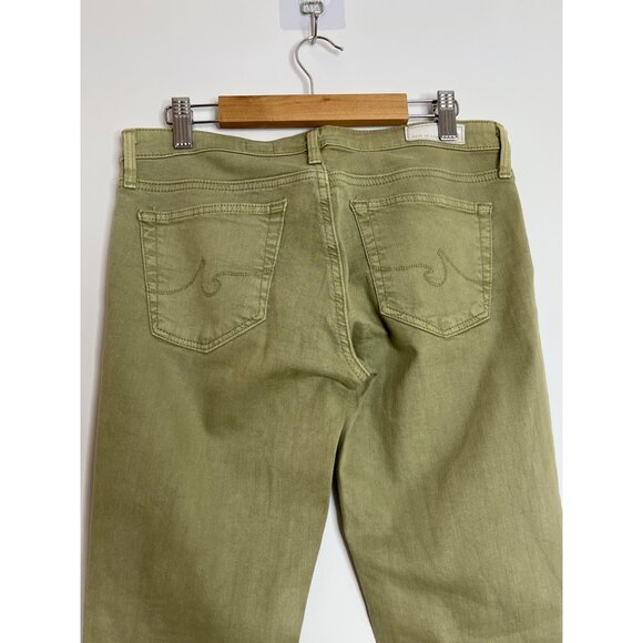 Ag Adriano Goldschmeid The Legging Ankle Jeans Green 5 Pocket Size 26 - Picture 11 of 11